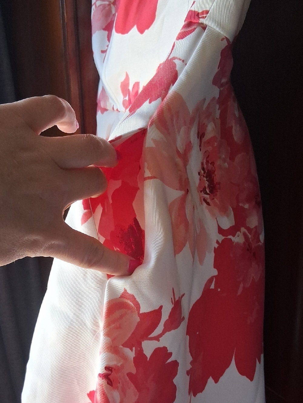 Xtraordinary Windsor Reds Floral High-Low Dress with Red Print Sz 5 Prom - Picture 10 of 16